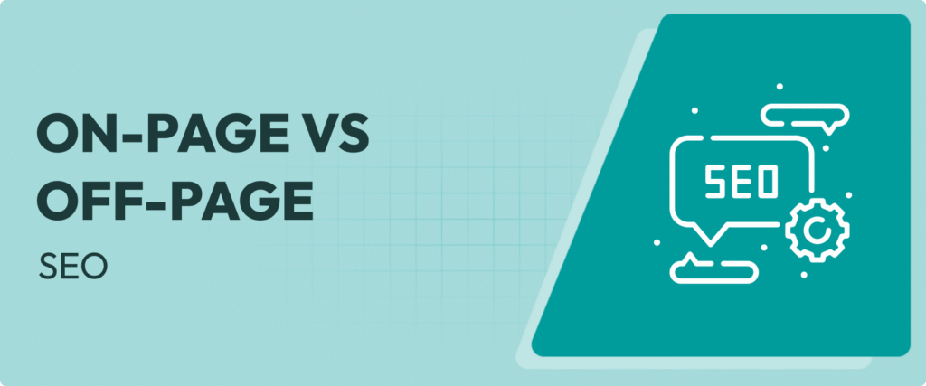 On-Page SEO vs. Off-Page SEO: A Beginner's Guide – Xynco Solutions digital marketing strategy illustration