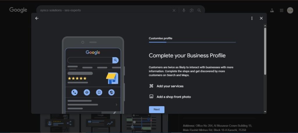 Complete Your Google Business Profile