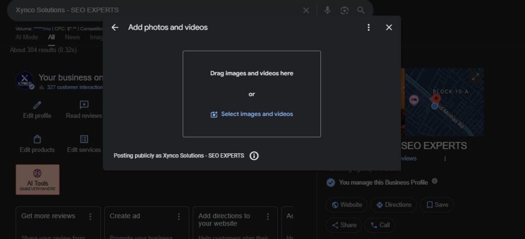 Upload Photos Videos Geo-tagged